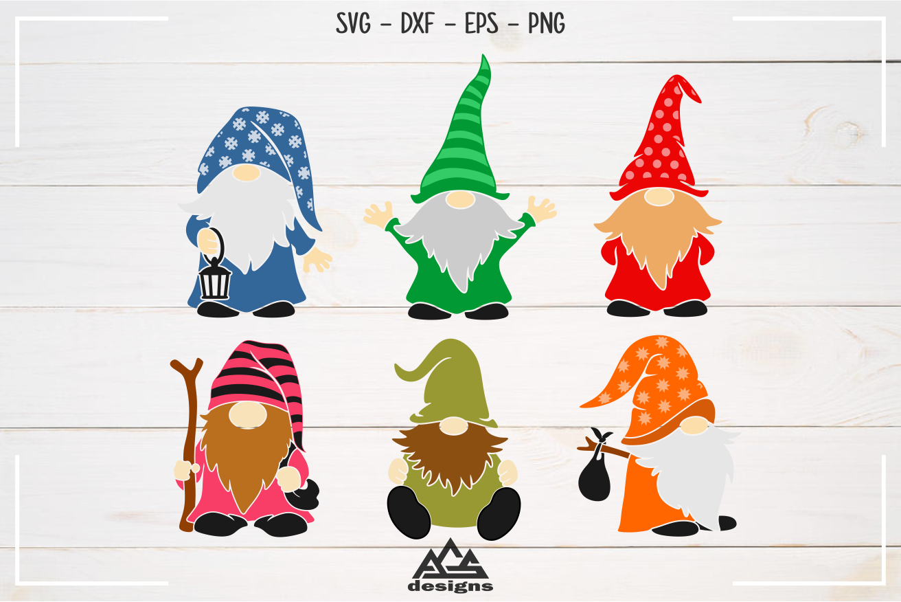 Gnome Packs Svg Design By Agsdesign Thehungryjpeg Com