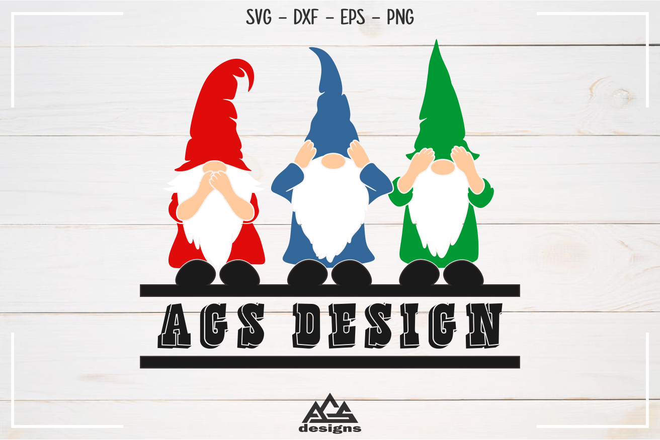 Gnome Split Frame Svg Design By Agsdesign Thehungryjpeg Com