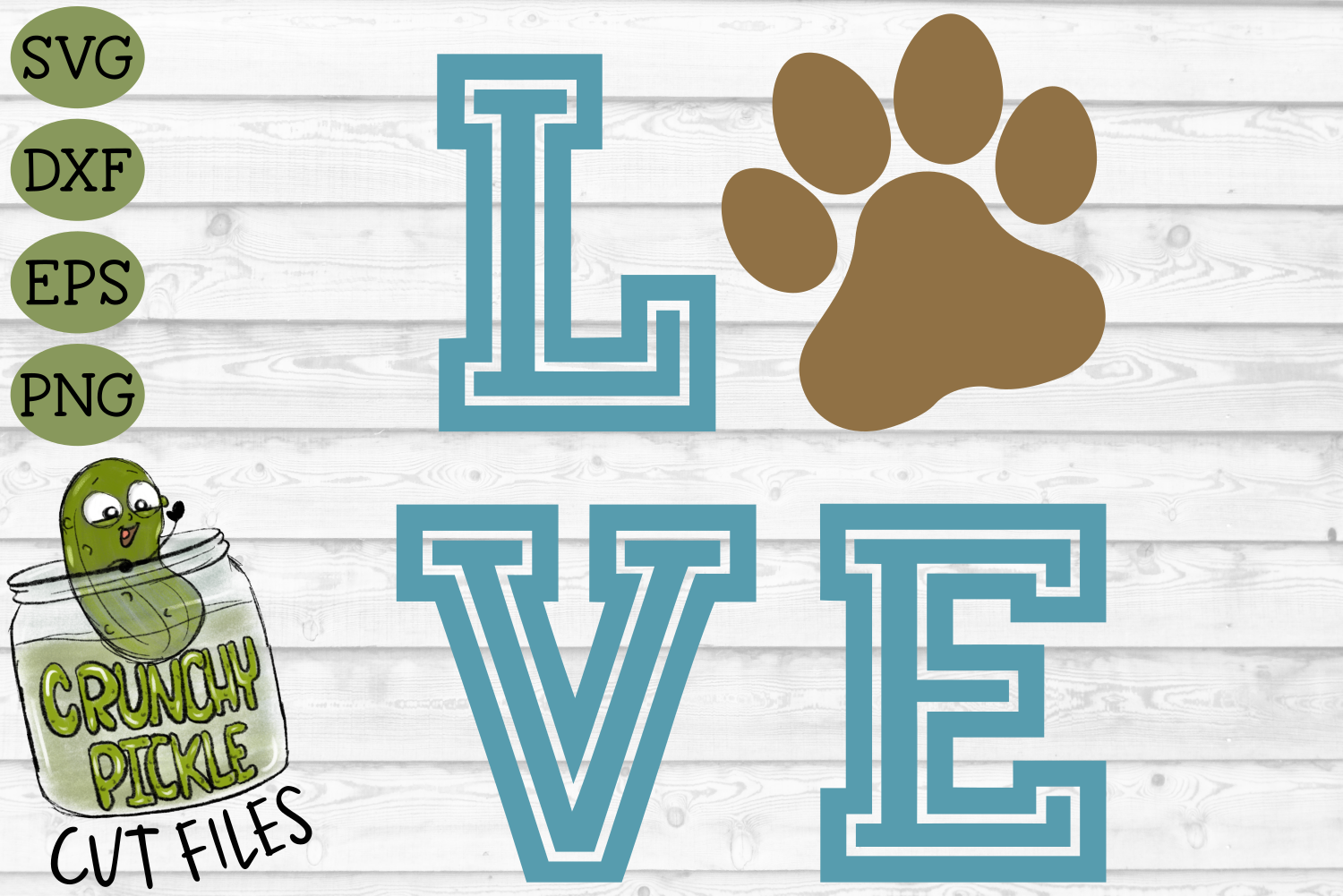 Download Love Dog Paw Print Svg File By Crunchy Pickle Thehungryjpeg Com
