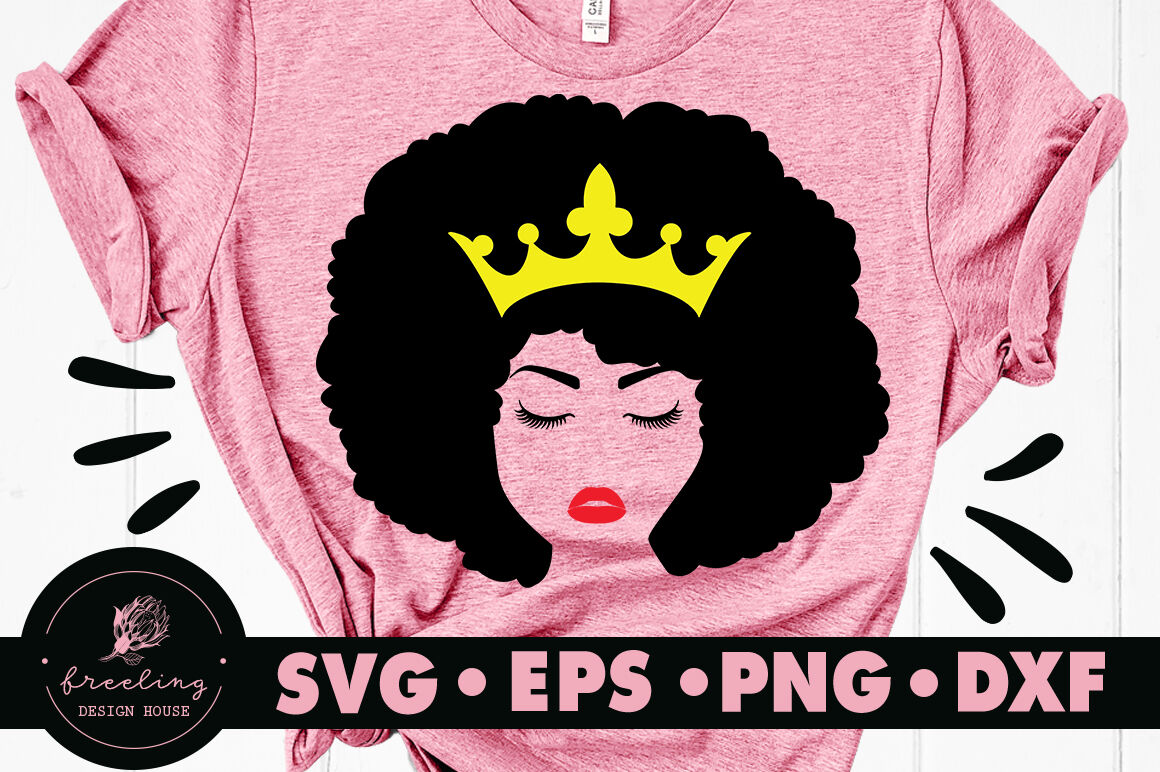 Download African American Black Woman Crown SVG By Freeling Design ...