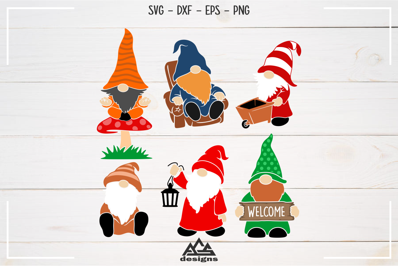 Download Gnome Packs II Svg Design By AgsDesign | TheHungryJPEG.com