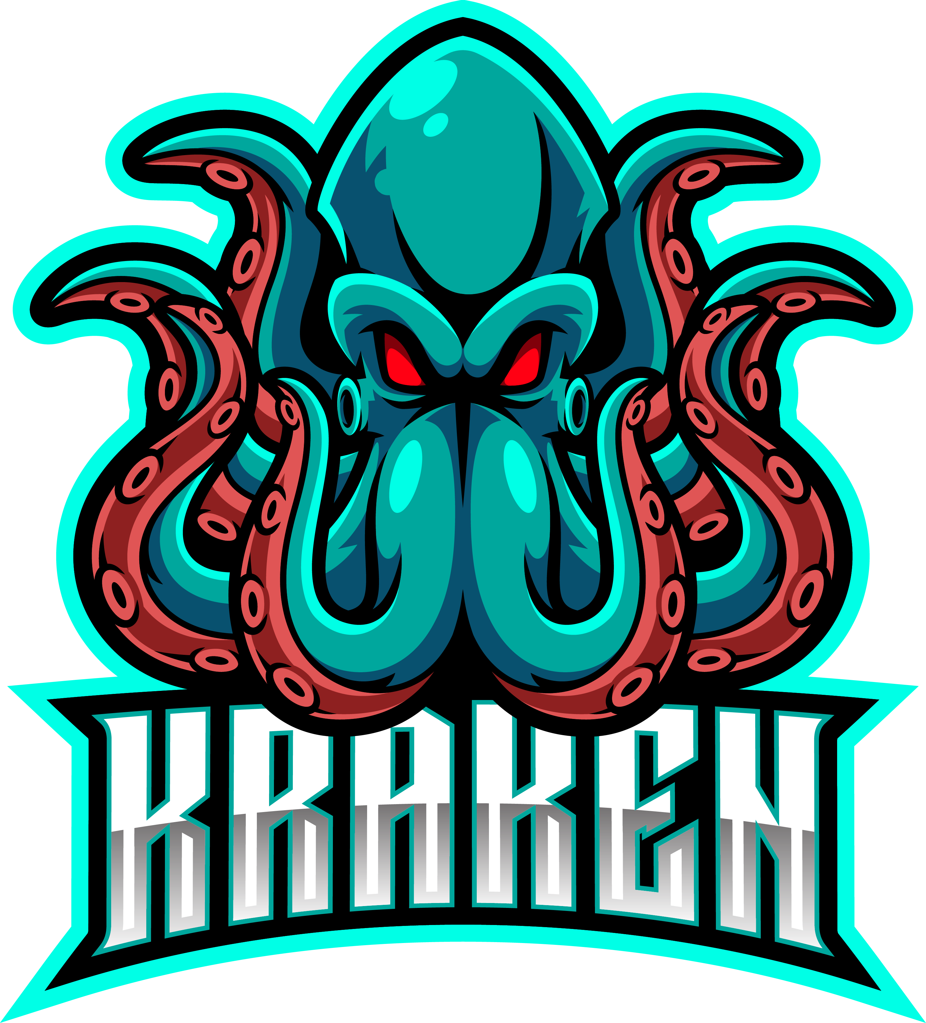Kraken octopus esport mascot logo design By Visink ...