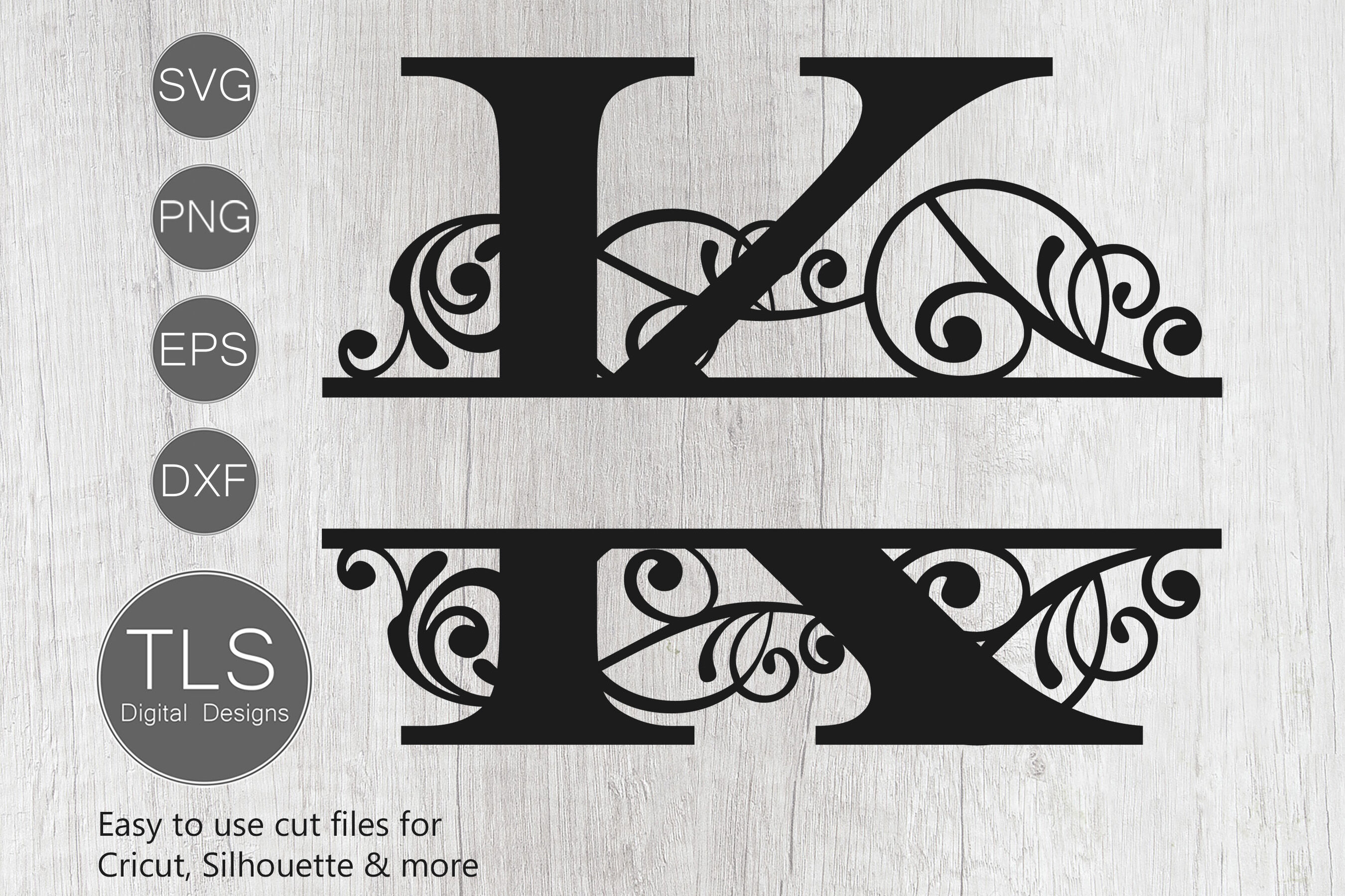Download Letter K Split Monogram SVG, Split Monogram SVG, Letter K ...