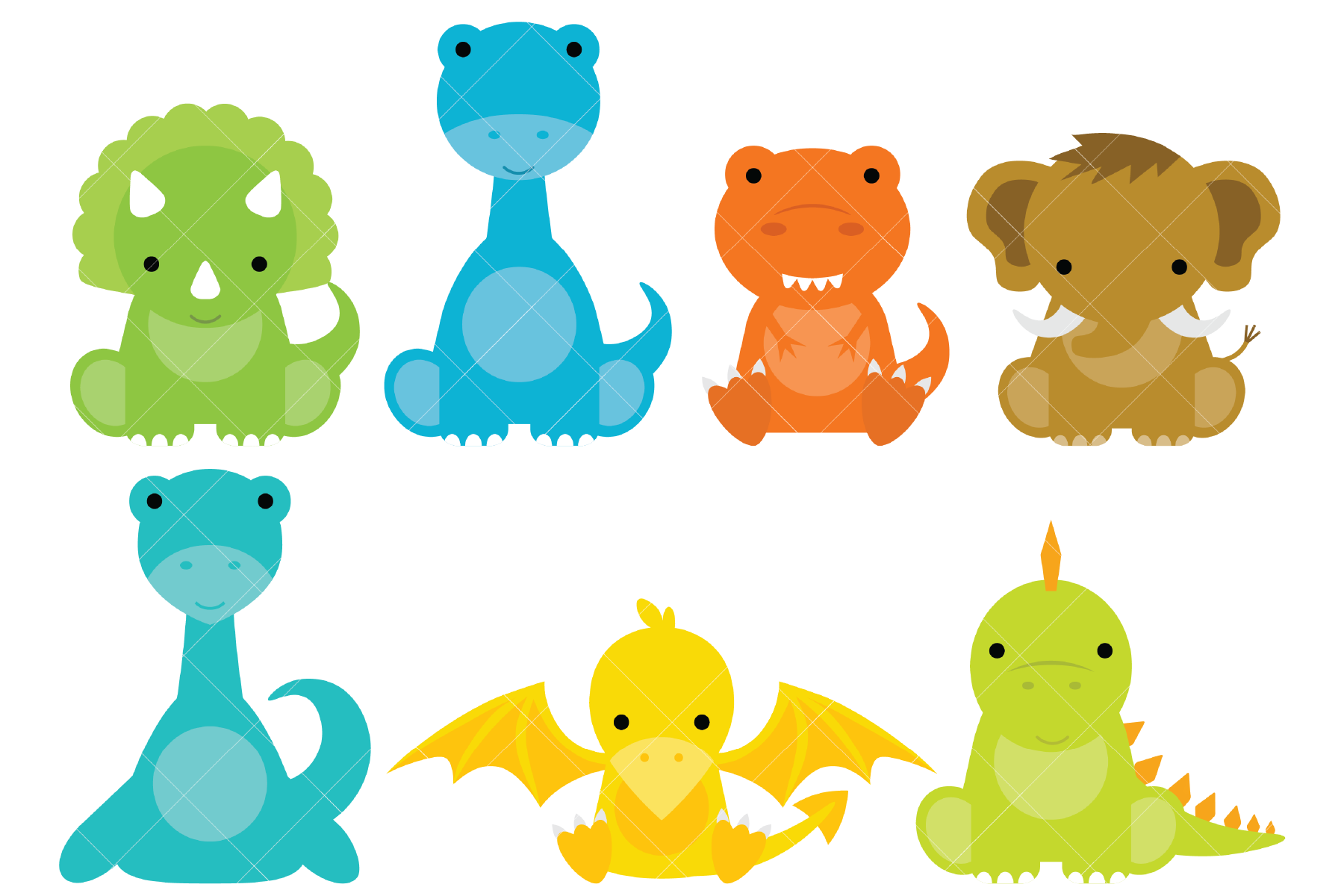 cute baby dinosaur clip art