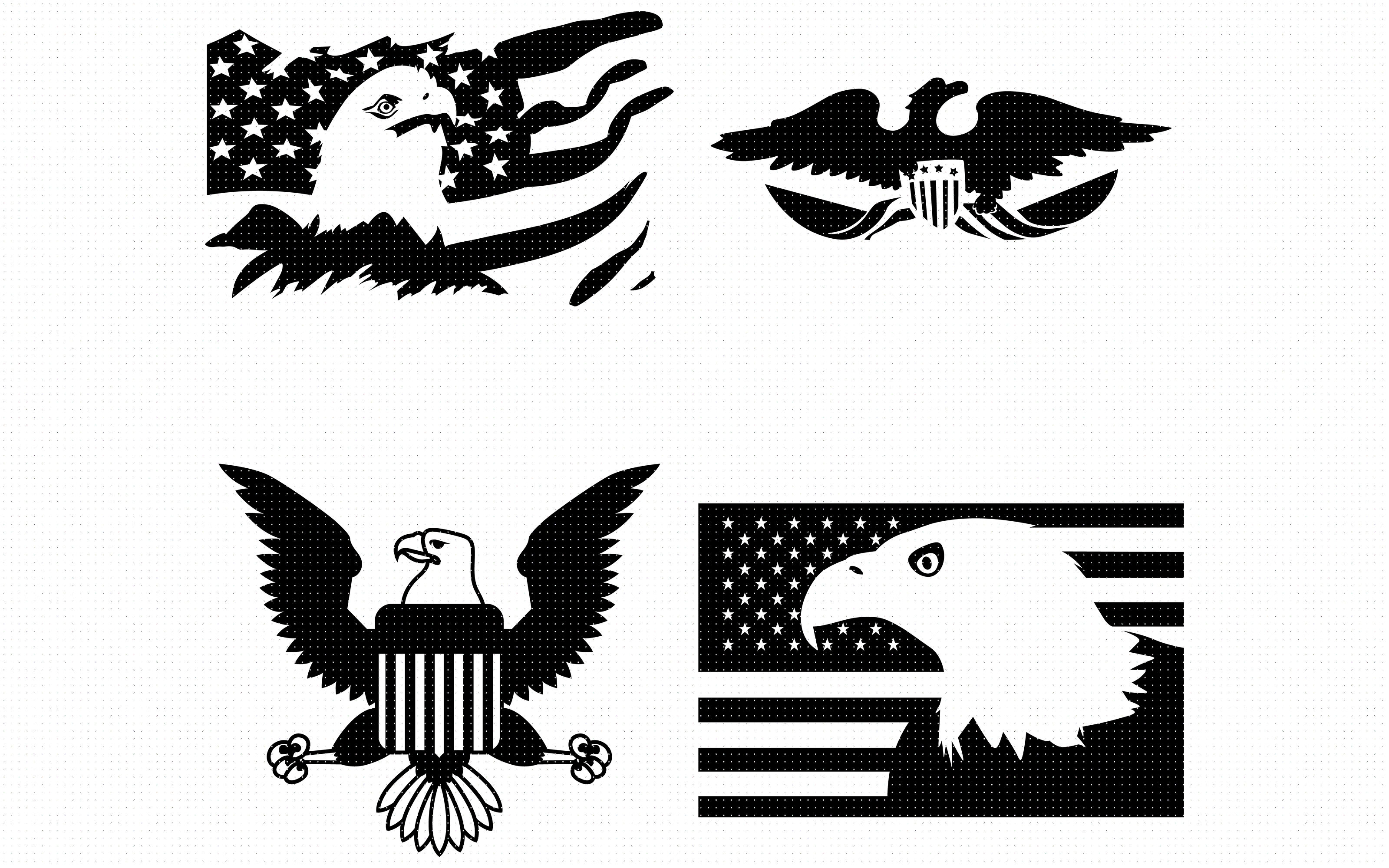 Download American Eagle With Flag Svg Clipart By Crafteroks Thehungryjpeg Com