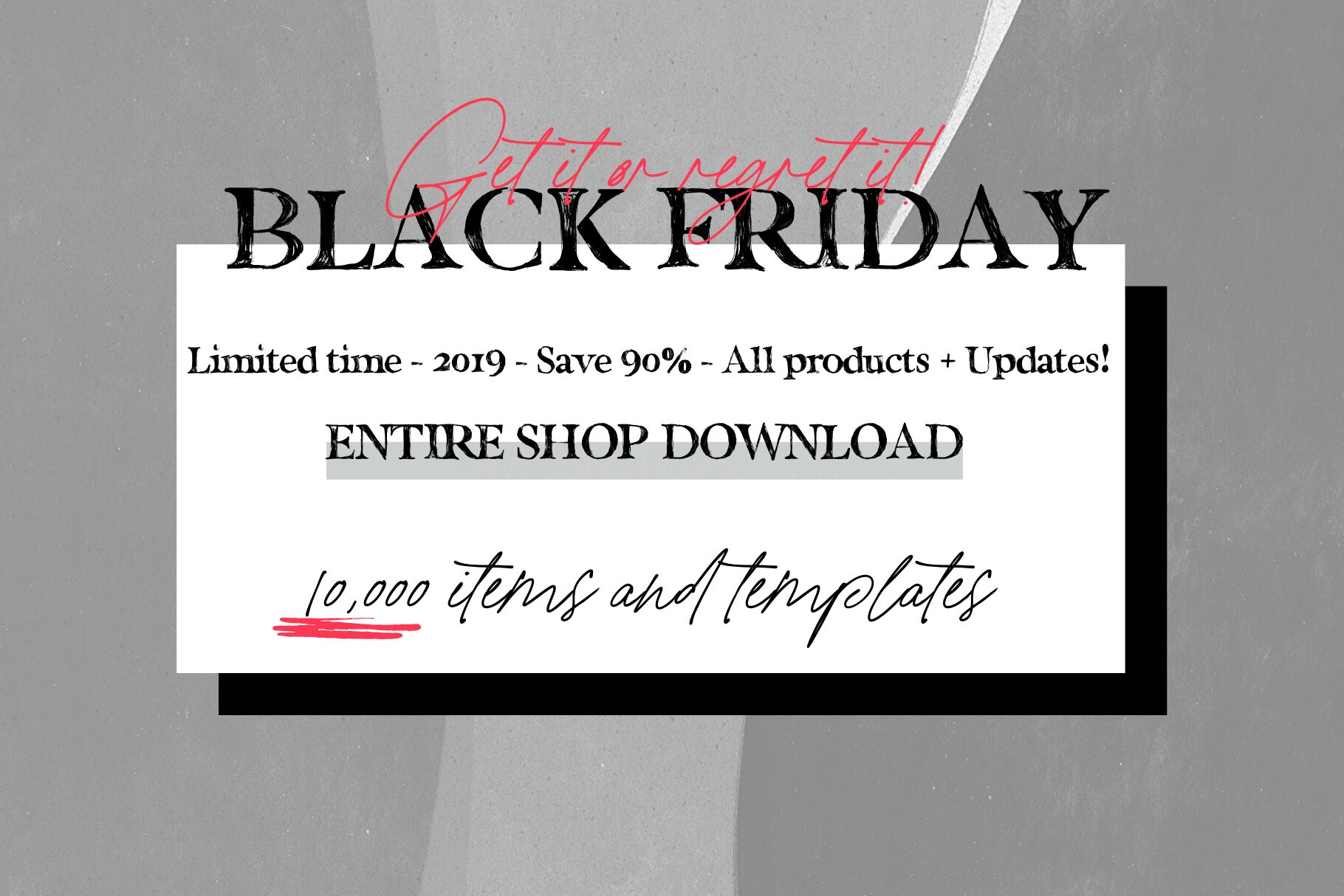 Black Friday Entire Shop Sale 2019 By Creative Stash Thehungryjpeg Com