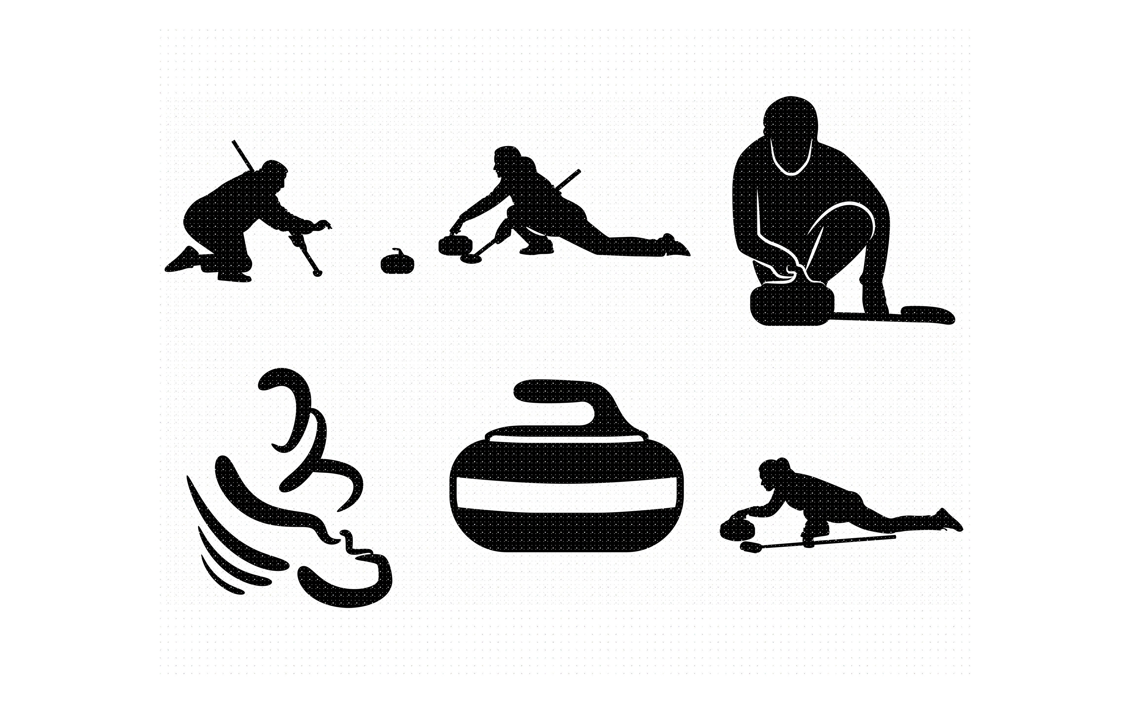 Download curling, curler, curling stone, SVG file, DXF, free SVG cut file insta By CrafterOks ...