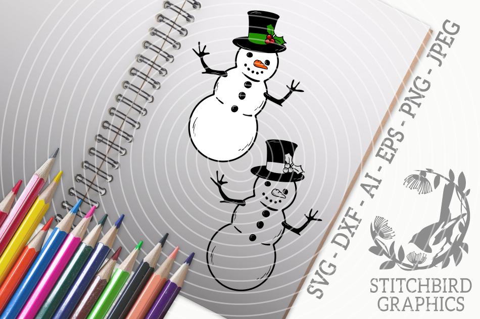 Free Free 165 Silhouette Snowman Svg SVG PNG EPS DXF File