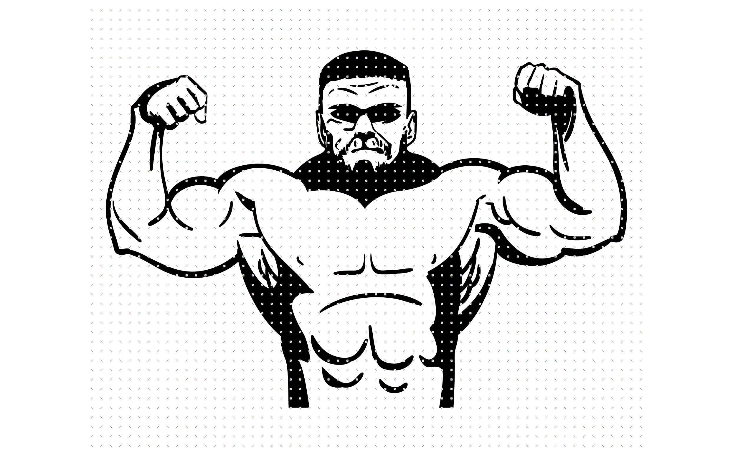 Download Big Guy Strong Man Svg Dxf Vector Eps Clipart Cricut Download By Crafteroks Thehungryjpeg Com