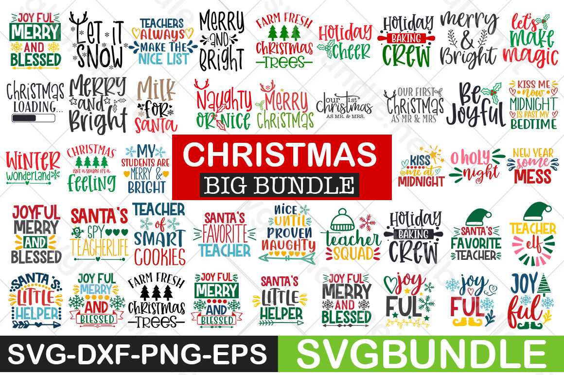 Download Christmas Svg Bundle By Svgbundle Thehungryjpeg Com PSD Mockup Templates