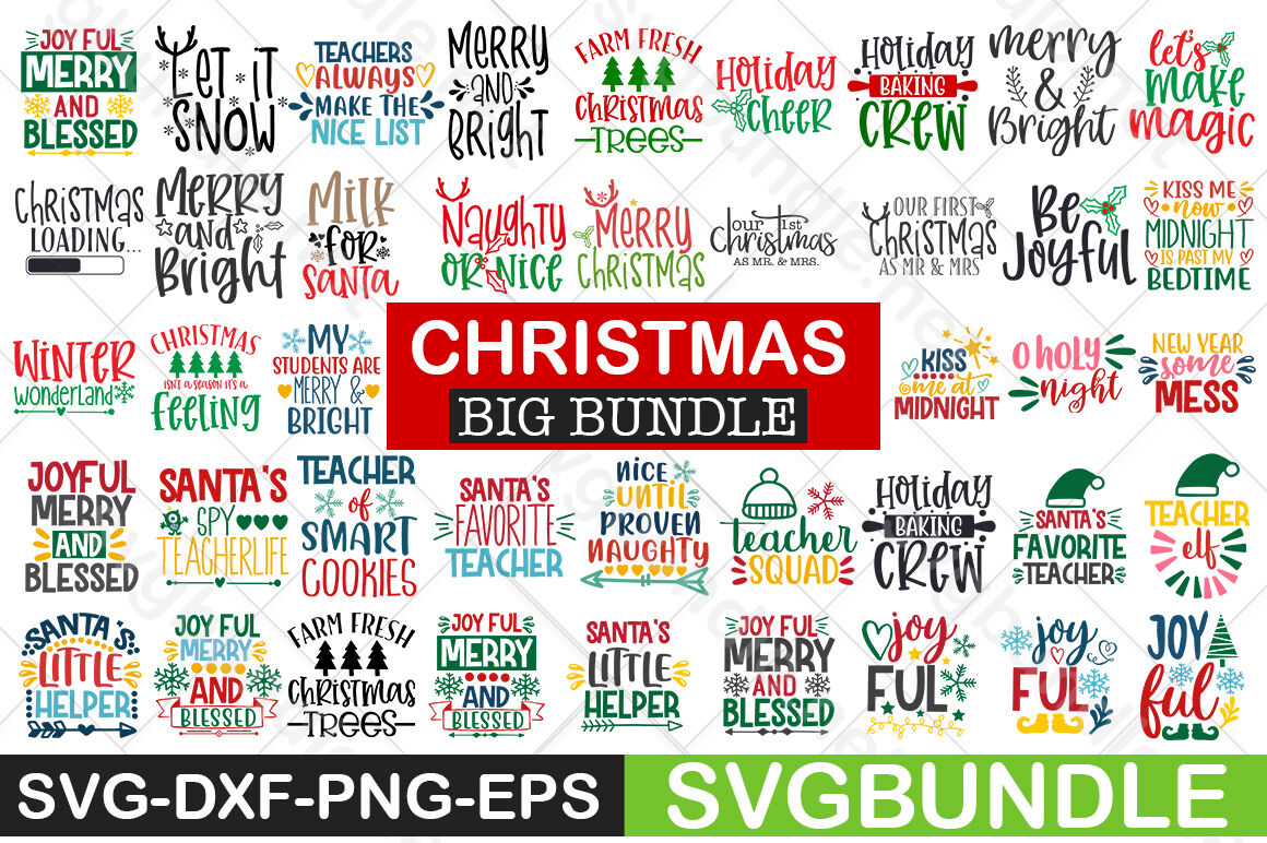 Download Christmas SVG Bundle By svgbundle | TheHungryJPEG.com
