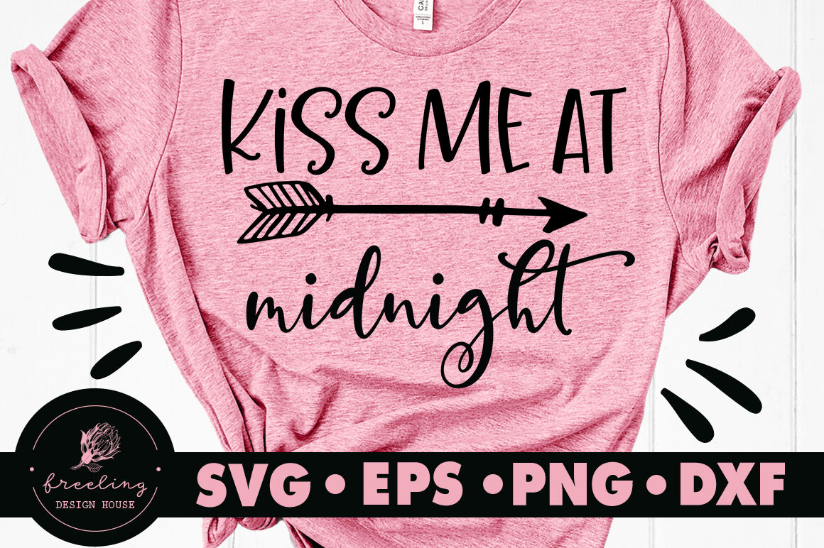 Kiss Me At Midnight Svg By Freeling Design House Thehungryjpeg Com