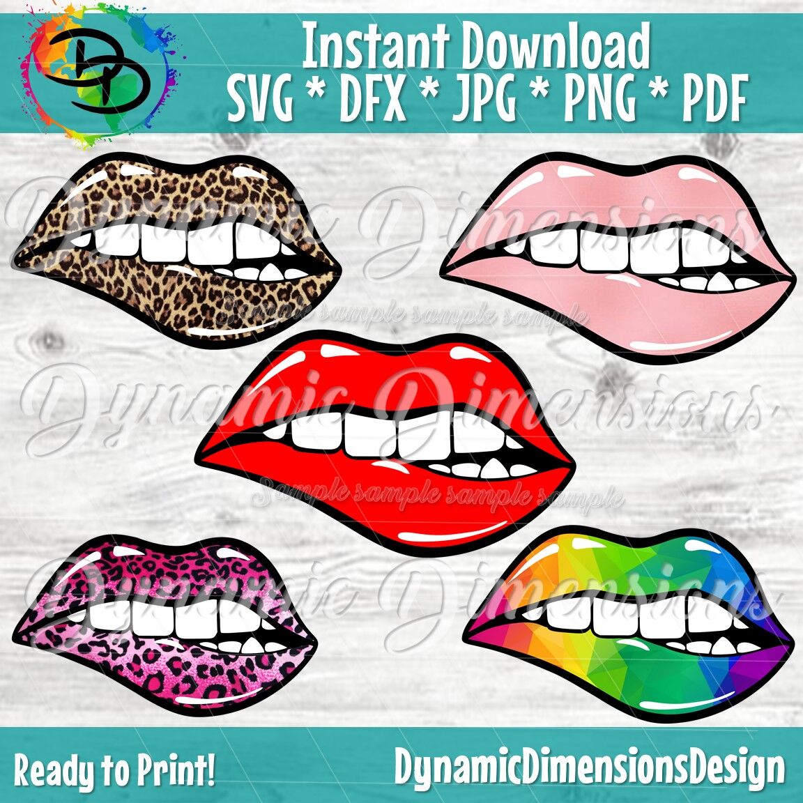 Mouth Sparkling Lips SVG Full Lip Cut Files for Cricut. Biting Lips Sparkle Feminine