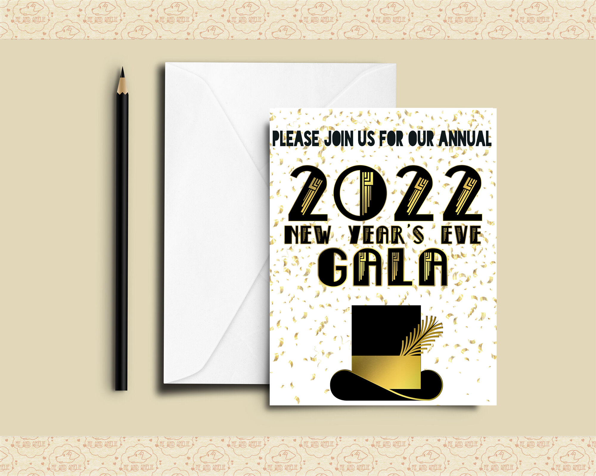 2022 new years clip art