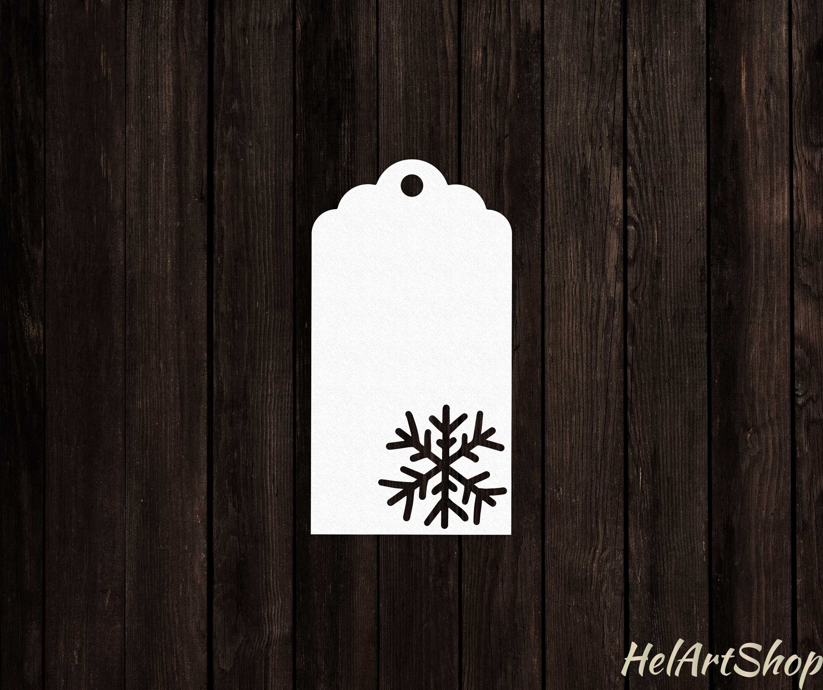Christmas gift tags svg cutting file By HelArtShop | TheHungryJPEG.com