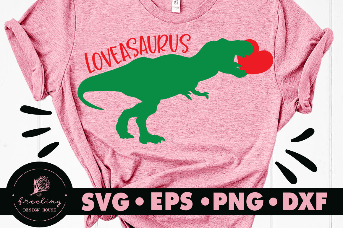 Lovesaurus Svg By Freeling Design House Thehungryjpeg Com