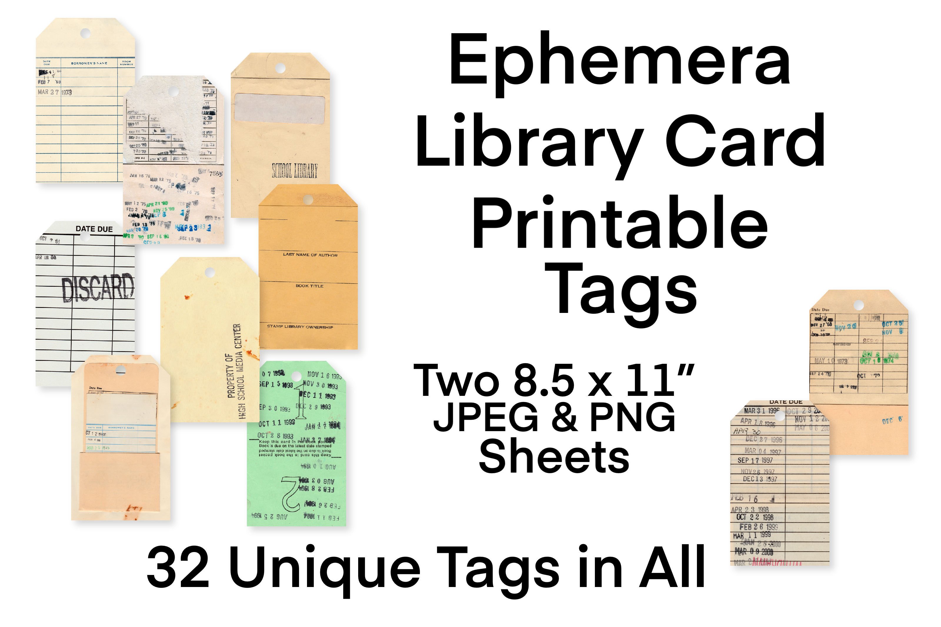 printable library cards