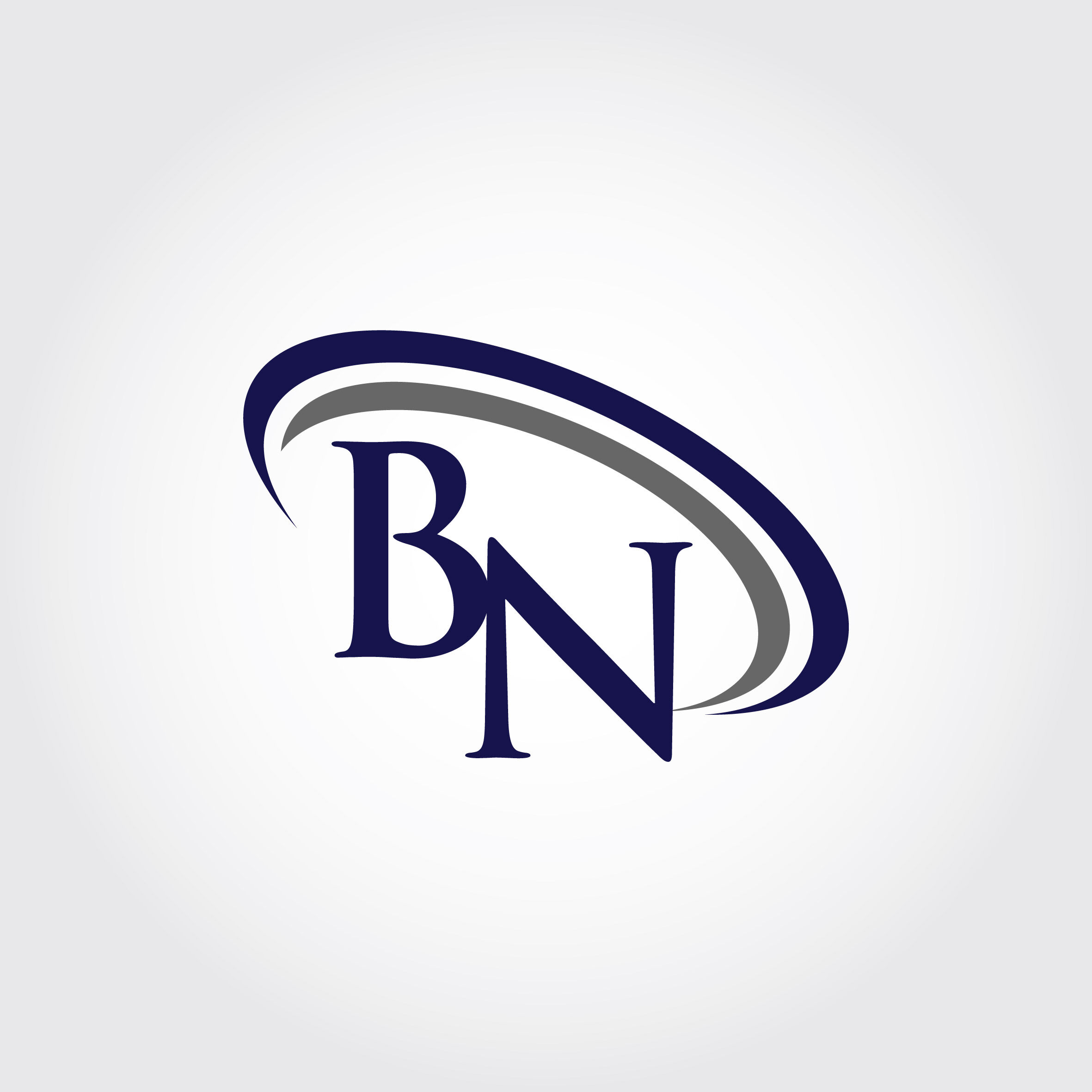 Monogram BN Logo Design By Vectorseller