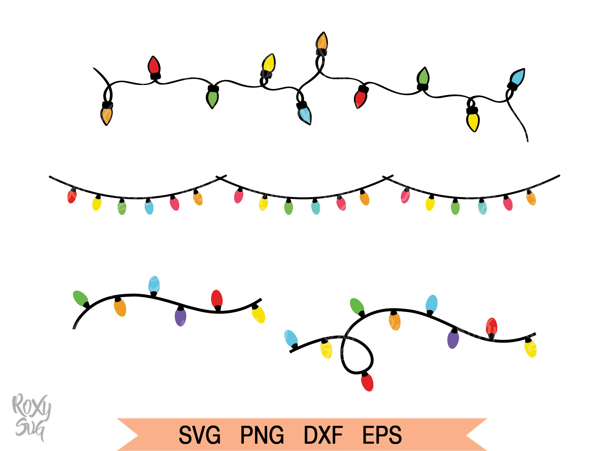 Download Christmas Lights SVG, String of Christmas Lights svg By ...
