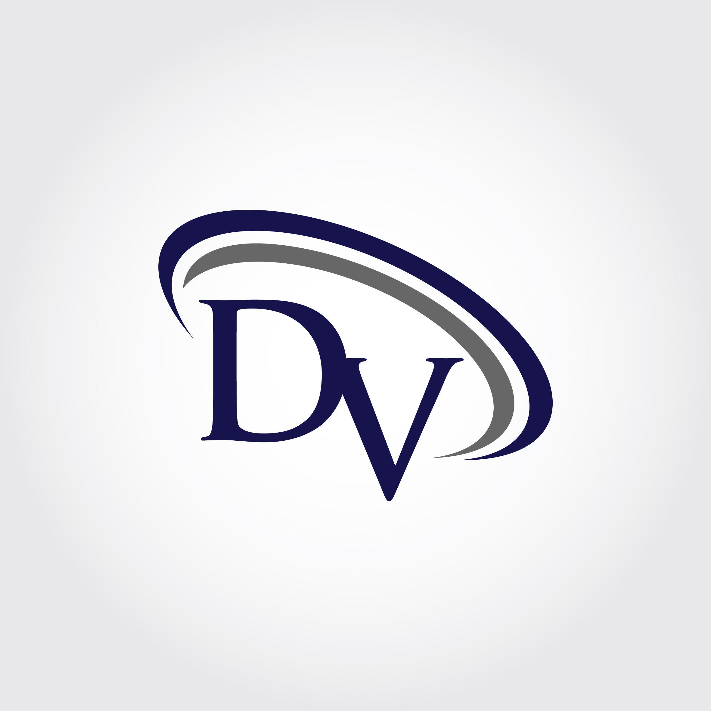Monogram DV Logo Design By Vectorseller | TheHungryJPEG