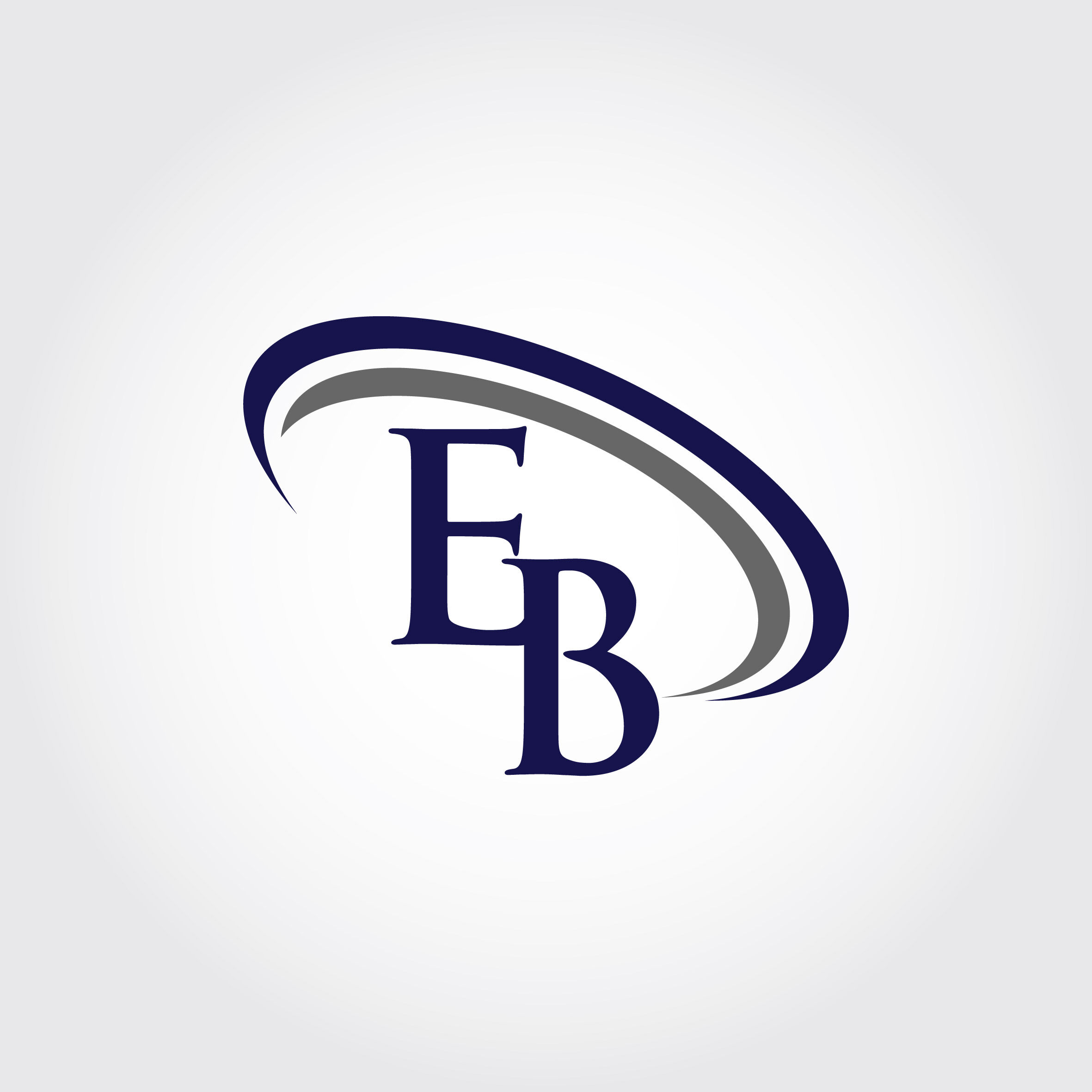 Monogram EB Logo Design By Vectorseller TheHungryJPEG