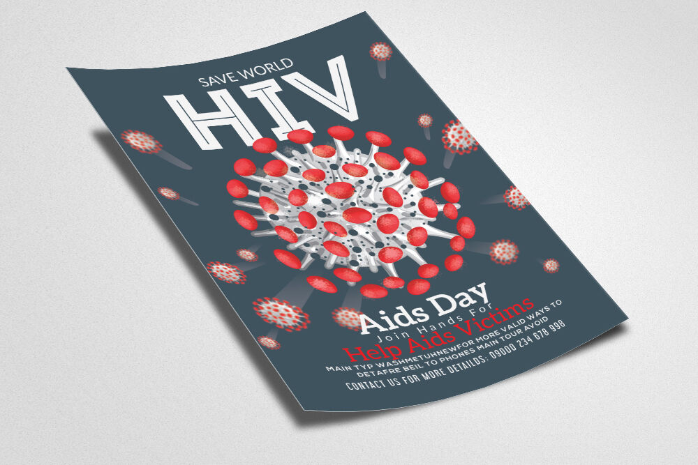 World Aids Day Flyer Template By Designhub Thehungryjpeg Com