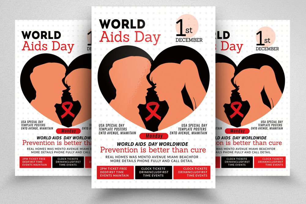 World Aids Day Flyer Poster By Designhub Thehungryjpeg