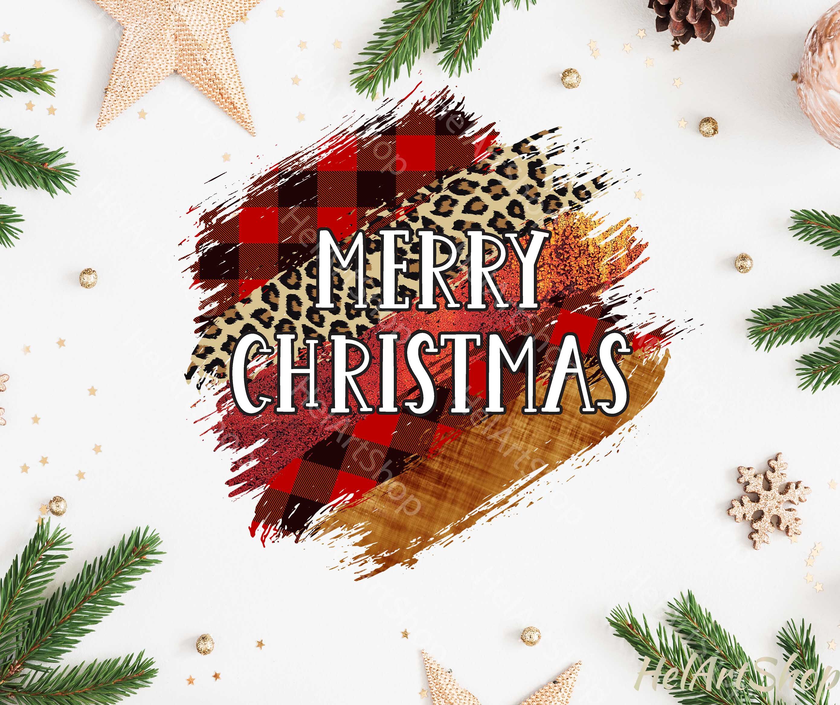 Merry Christmas Brush Stroke Png Sublimation Design By Helartshop Thehungryjpeg Com