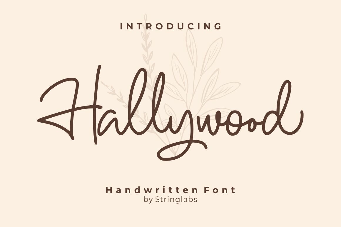 Hallywood Handwritten Script Font By Stringlabs Thehungryjpeg Com