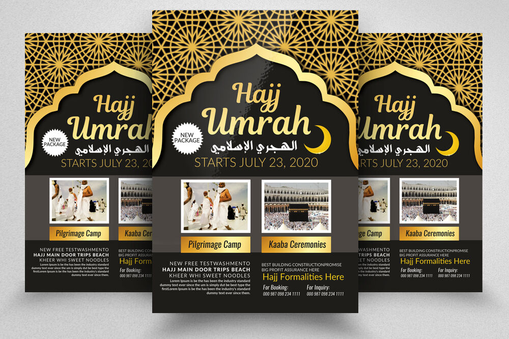 Umrah Hajj Flyer Template By Designhub Thehungryjpeg Com