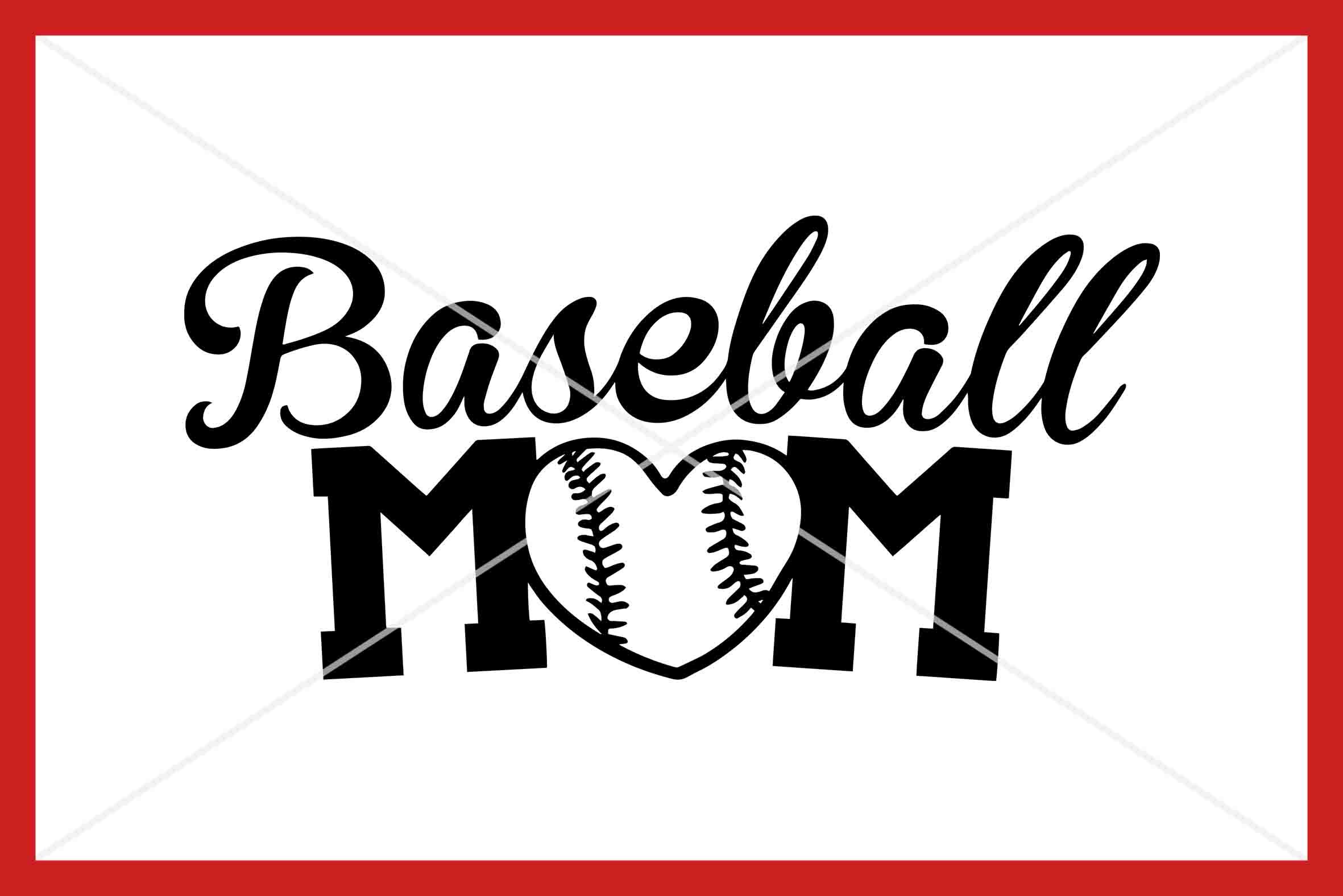 Baseball Mom Heart Svg 158 SVG PNG EPS DXF File