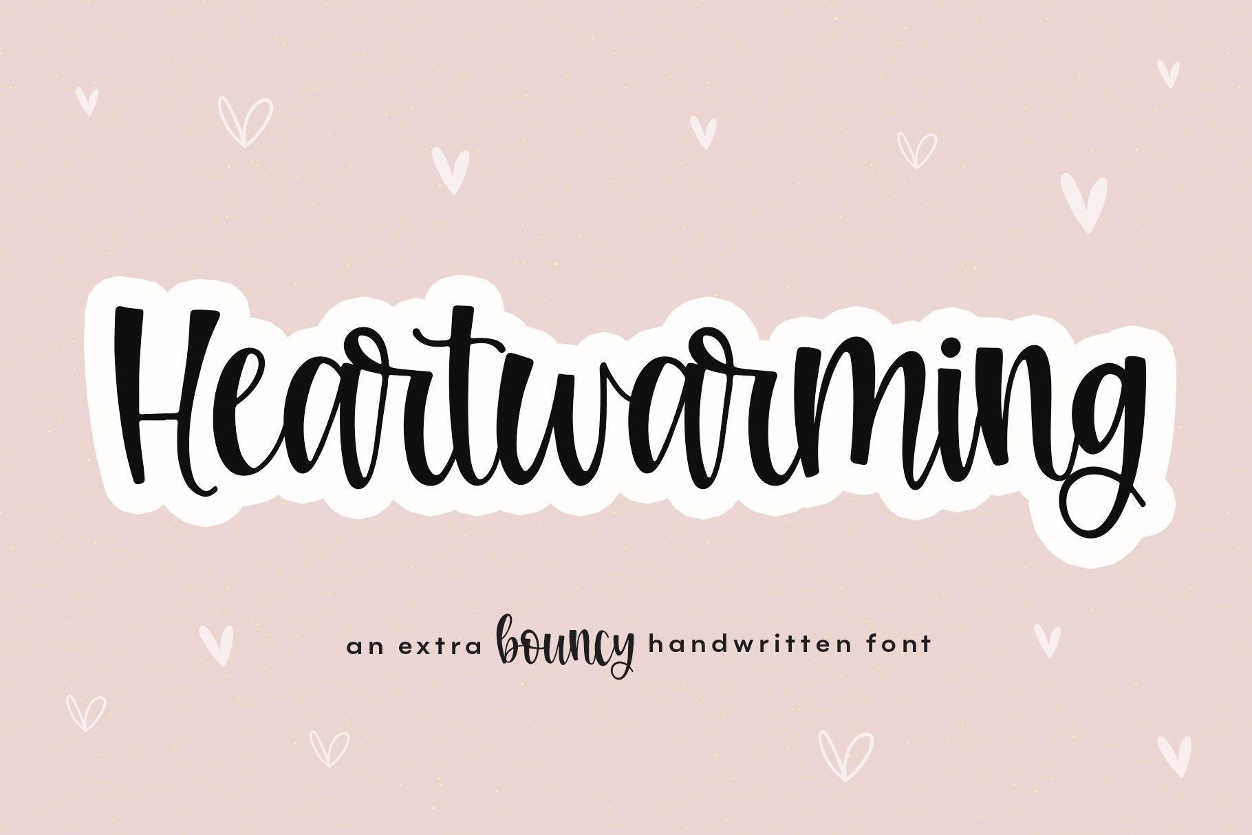 Heartwarming A Cute Bouncy Script Font By Ka Designs Thehungryjpeg Com