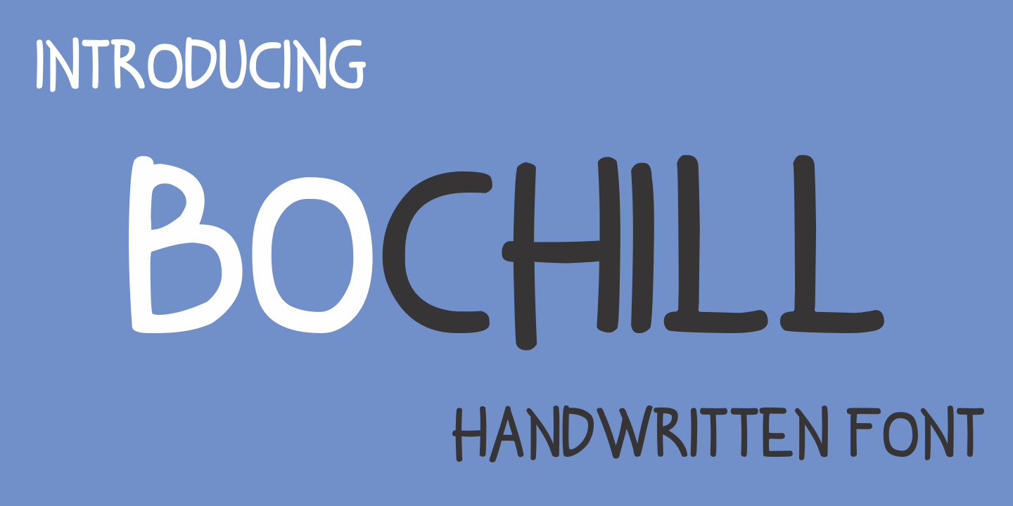 Bochill Handwritten Font By Iwm Design Thehungryjpeg Com