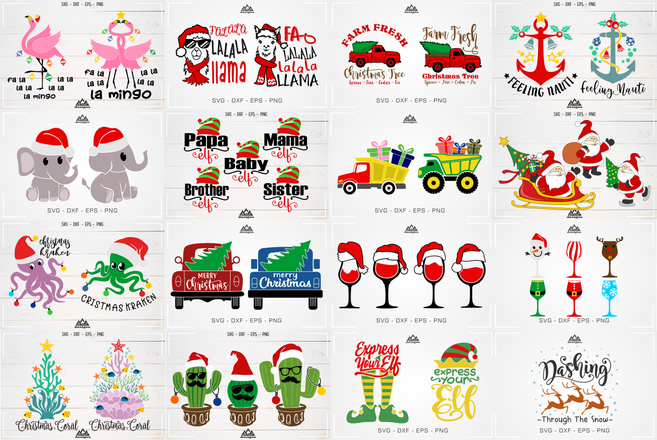 Cute Christmas Craft Bundle Svg Design By Agsdesign Thehungryjpeg Com