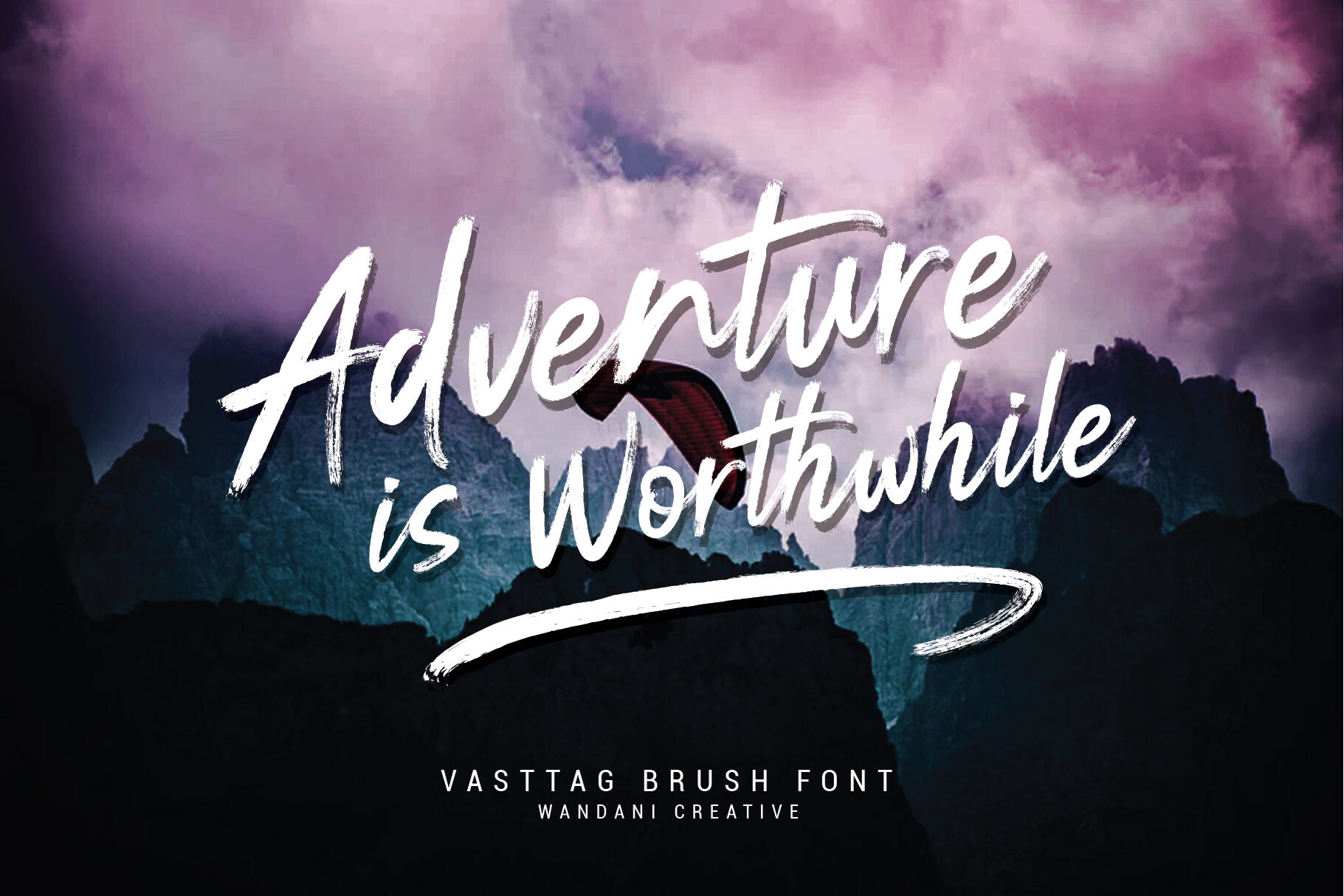 Vasttag Brush Font By Wandani Creative Thehungryjpeg Com