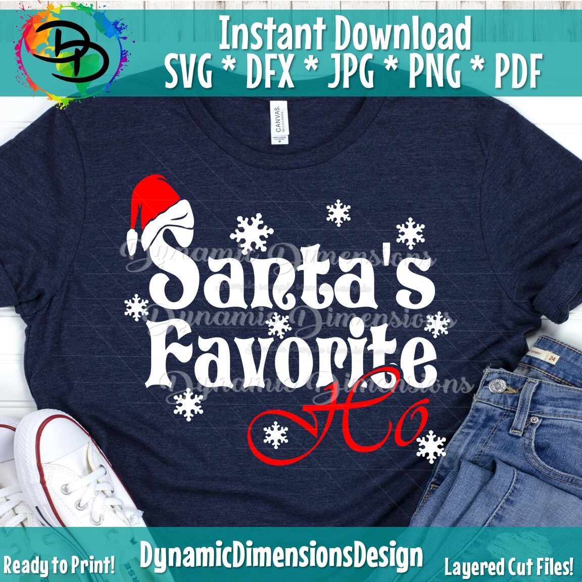 Santas Favorite Ho Svg Favorite Ho Svg Funny Santa Hat Svg Santa H By Dynamic Dimensions Thehungryjpeg Com