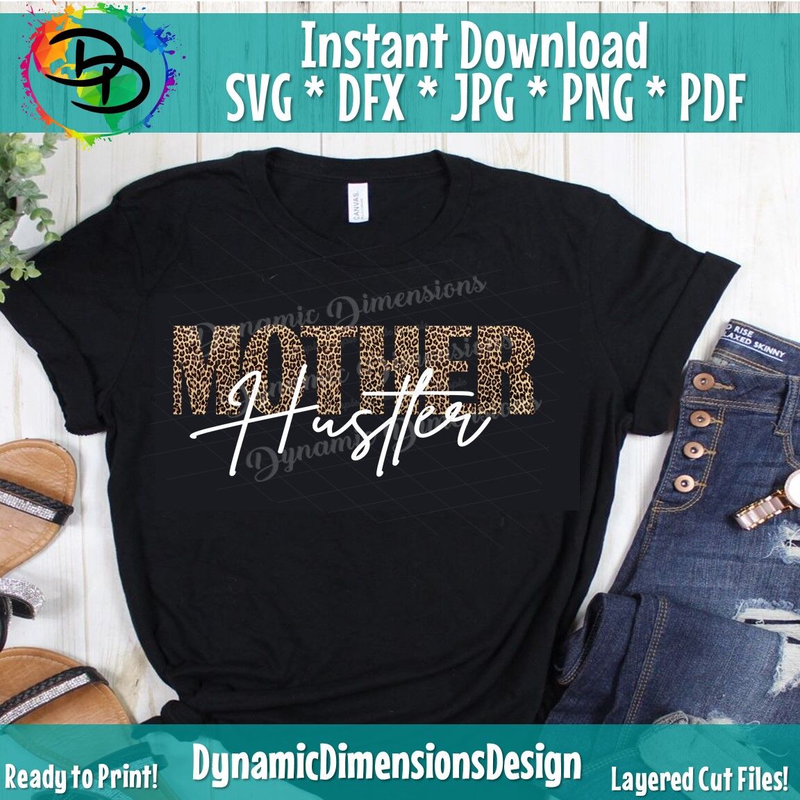 Download Mother Hustler Svg Leopard Momlife Svg Mom Svg Mother Svg Hustle By Dynamic Dimensions Thehungryjpeg Com