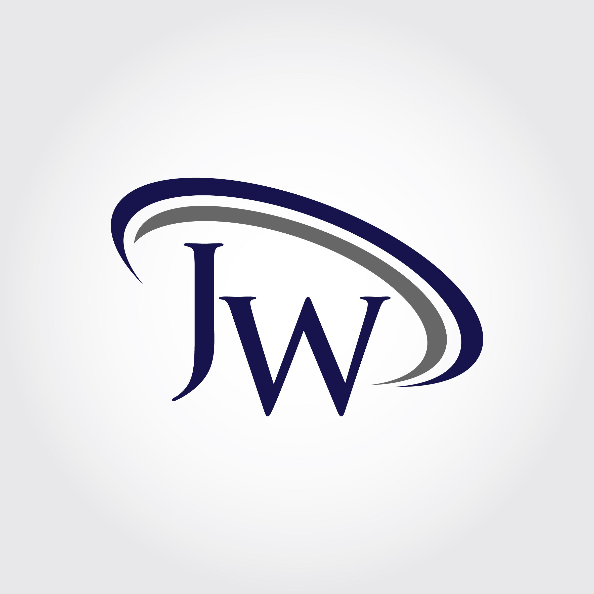 Monogram JW Logo Design By Vectorseller | TheHungryJPEG