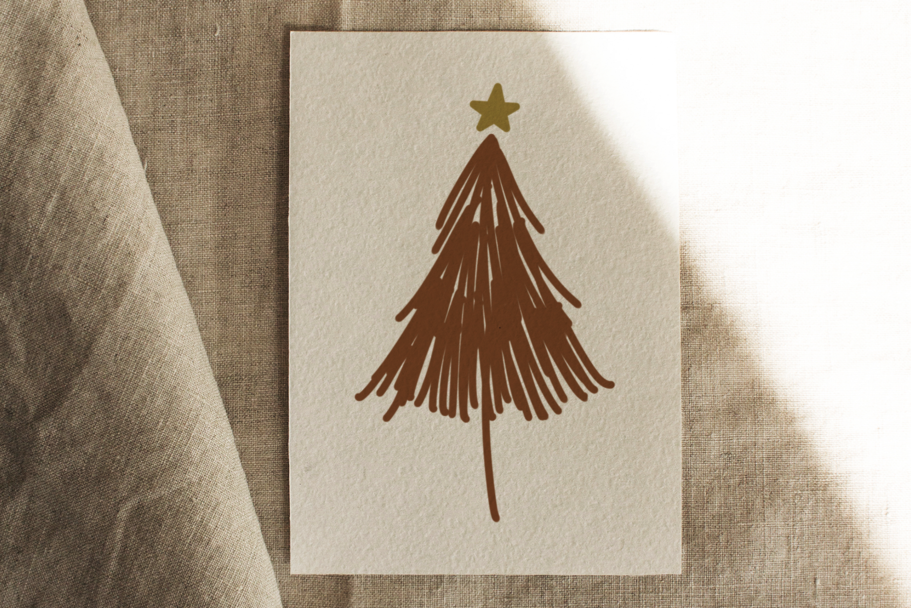 Modern & Messy Christmas Tree Illustrations - Clip Art By KA Designs