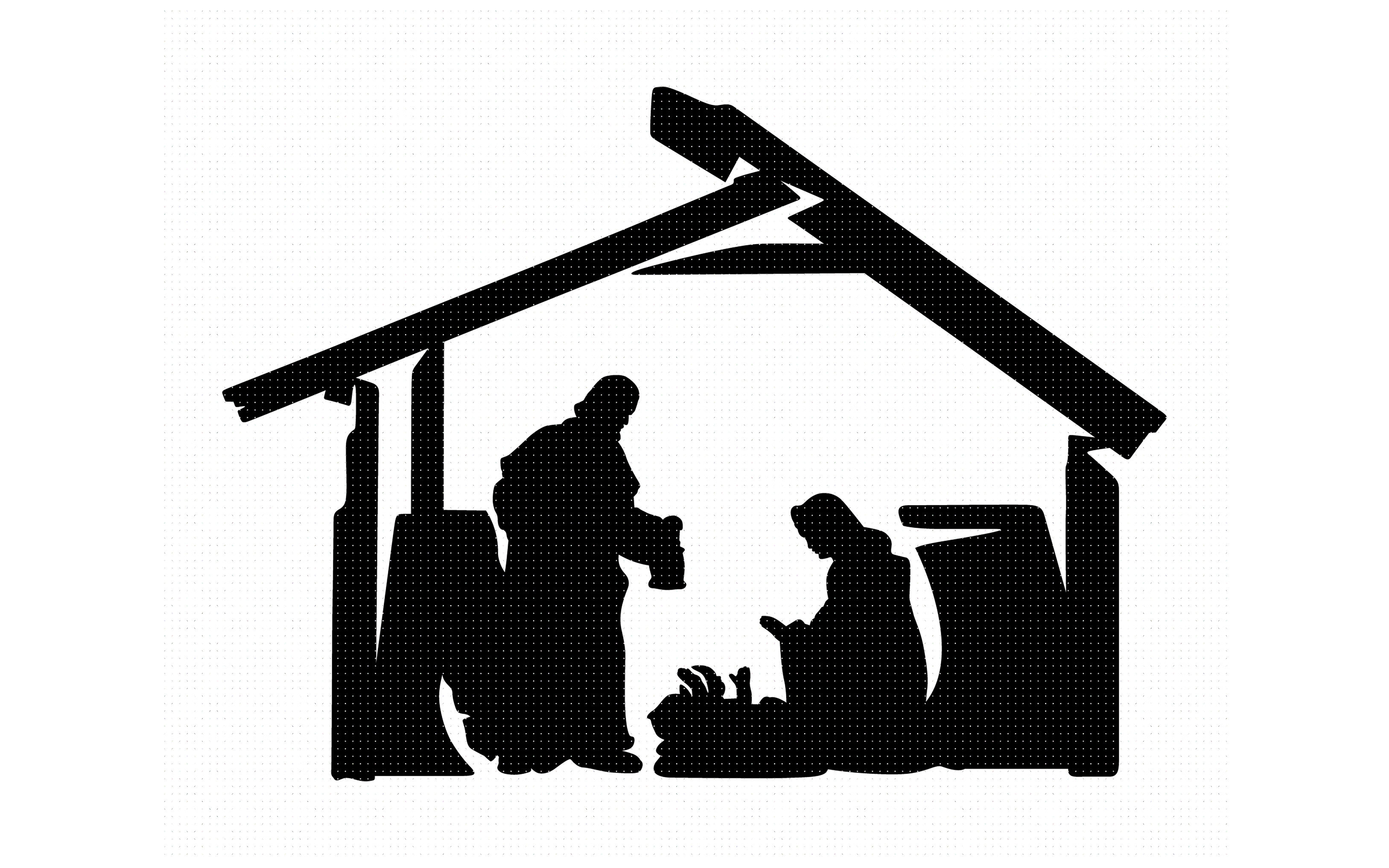 true story, christmas, nativity, manger svg, dxf, png, eps, cricut By ...