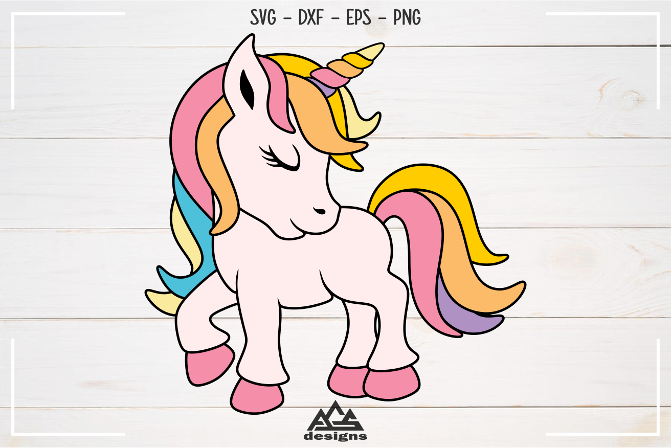 Cute Unicorn Svg Design By AgsDesign | TheHungryJPEG.com