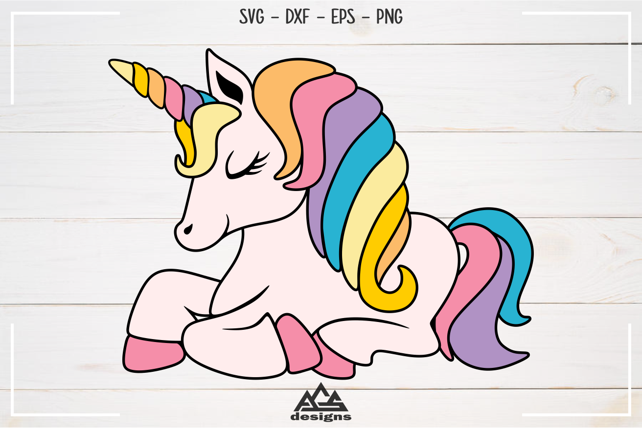 Cute Unicorn Svg Design By AgsDesign | TheHungryJPEG