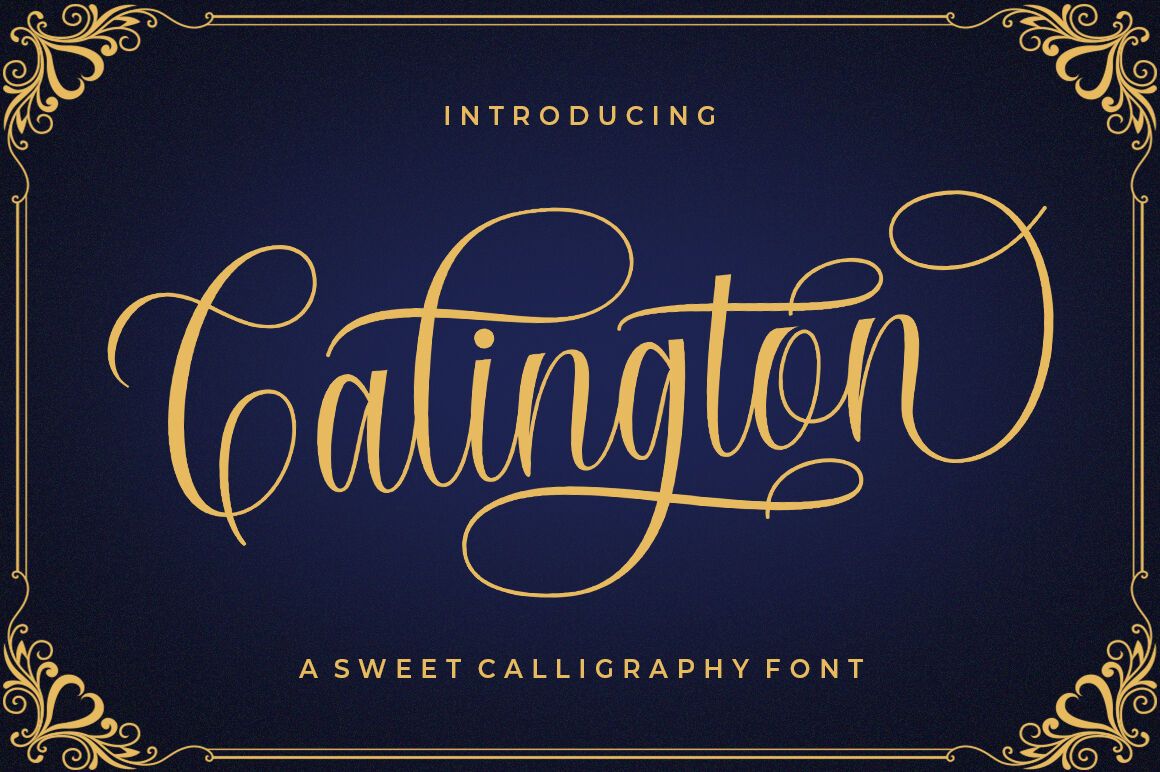 Calington Script By Supotype Thehungryjpeg Com