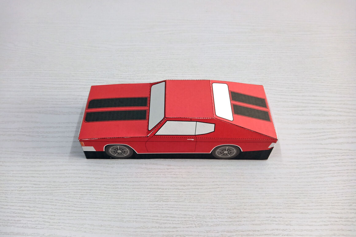 Diy Chevelle Car Favor 3d Papercraft By Paper Amaze Thehungryjpeg Com