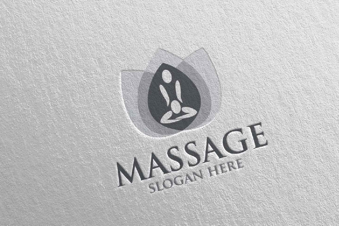 Massage Logo Design 14 By Denayunethj Thehungryjpeg Com