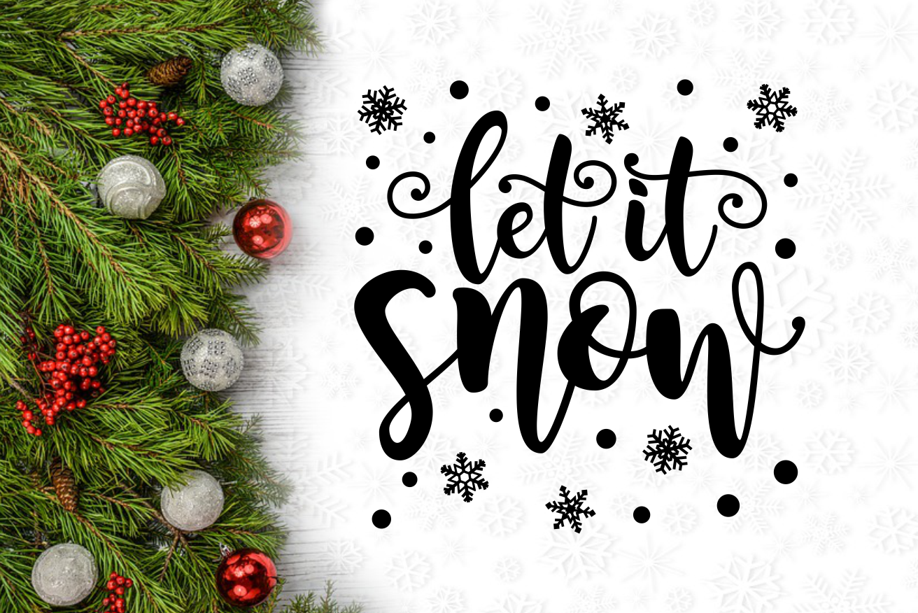 Let It Snow Winter Christmas Svg Design By AgsDesign ...