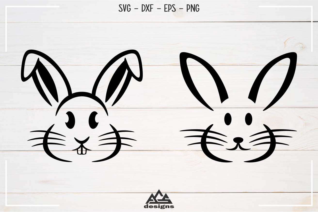 Rabbit Easter Bunny Svg Design By AgsDesign ...