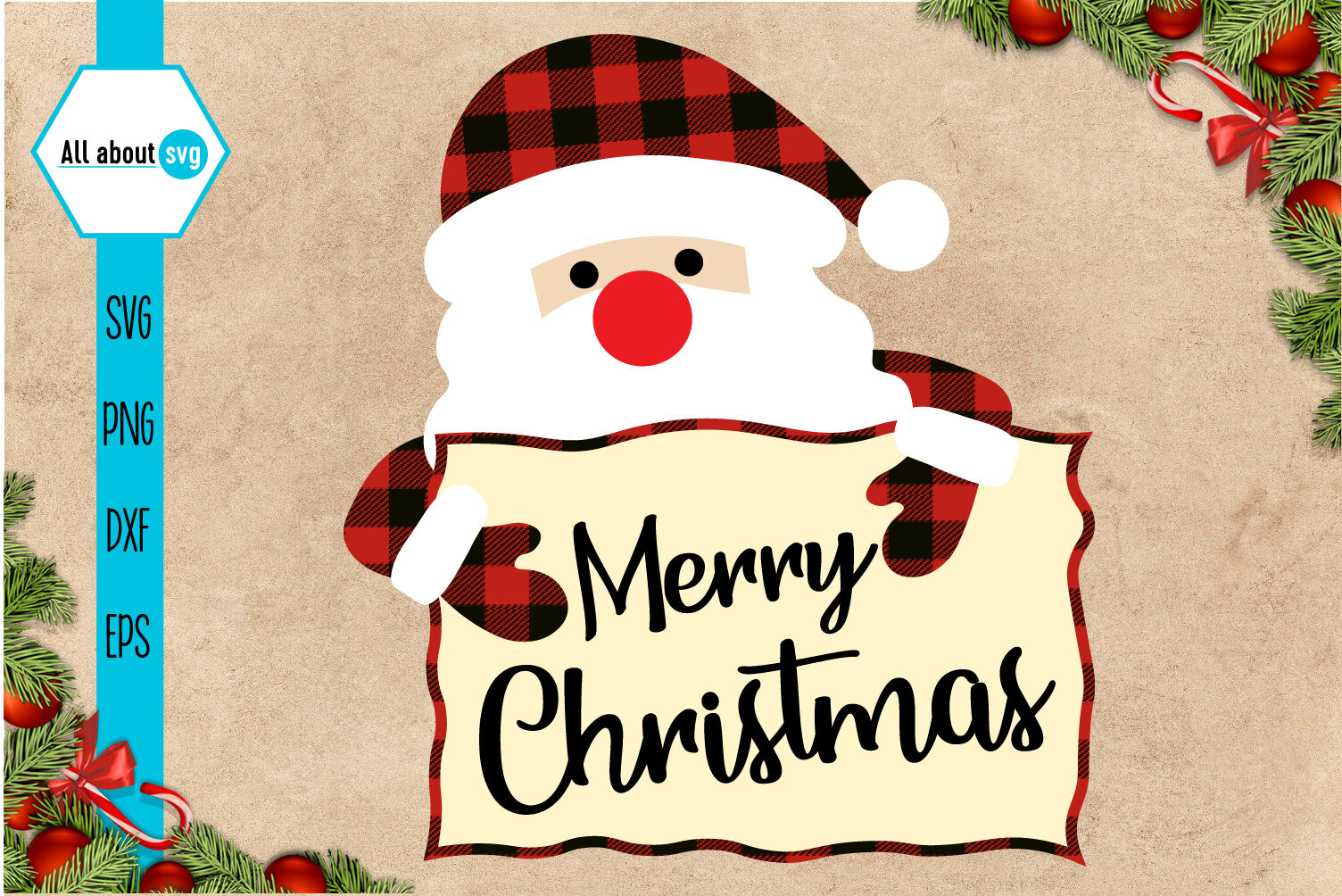 Santa Claus Merry Christmas Svg By All About Svg Thehungryjpeg Com