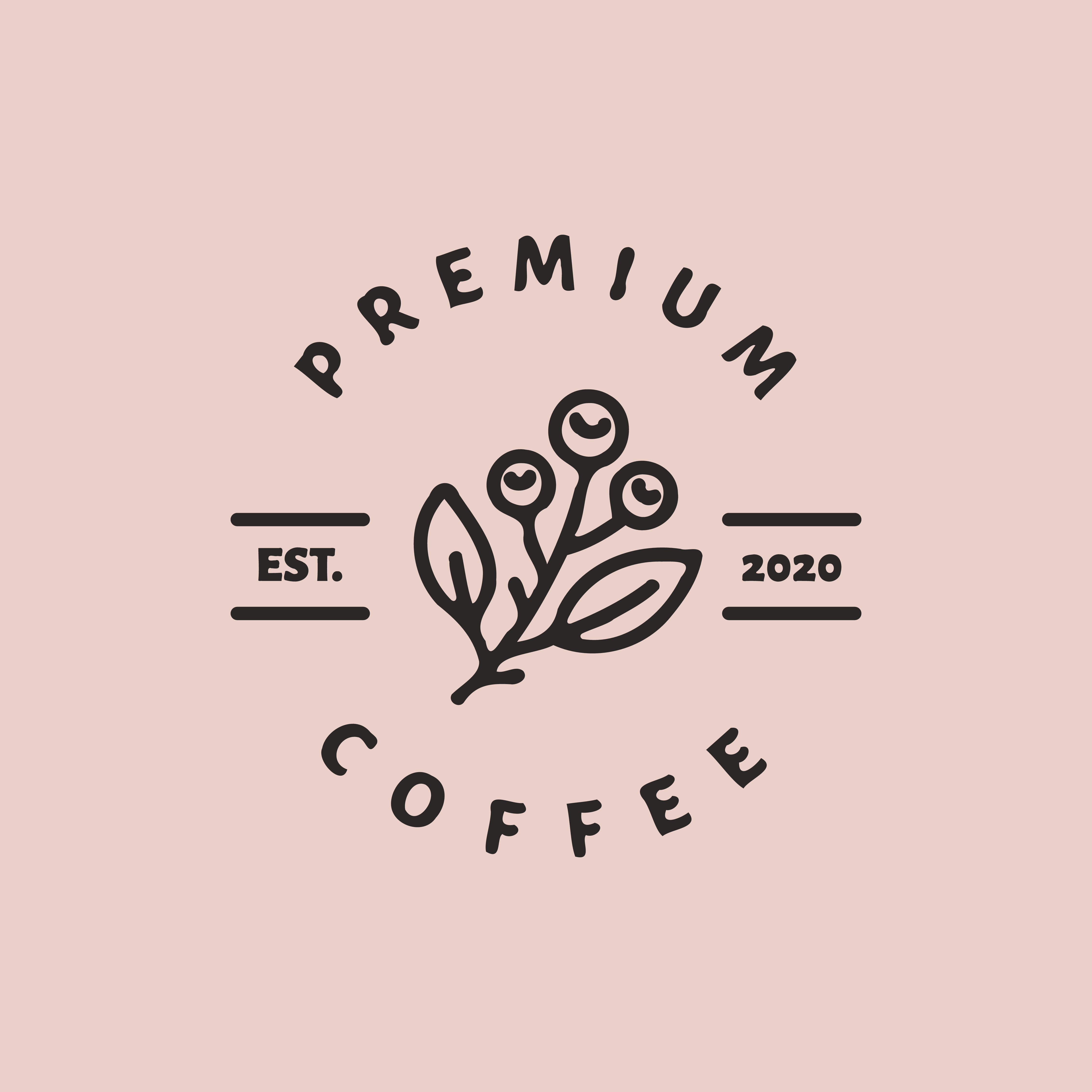 Premium Vector  King coffee shop simple monochrome logo