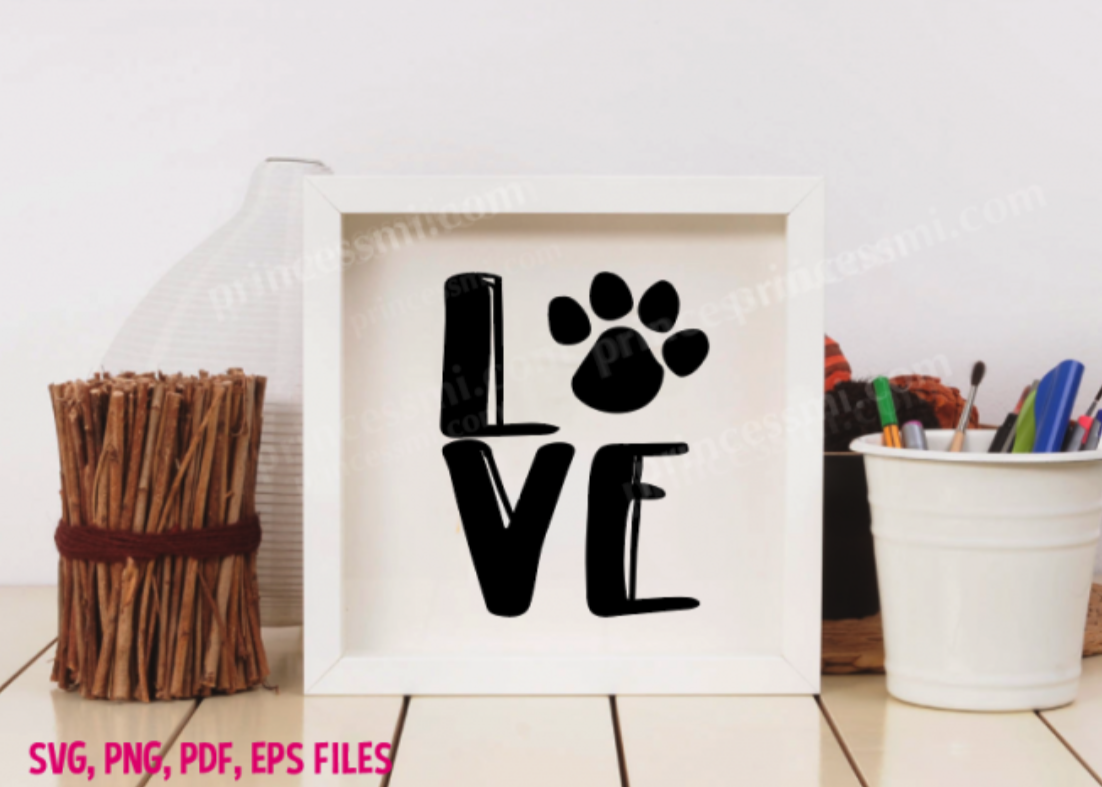 Download Love Dog Set Svg Eps Png File By Princessmi Thehungryjpeg Com PSD Mockup Templates
